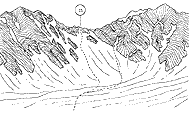 Рис. 9. Перевал Техарв-Ширговад со стороны Дараи-Ширговад