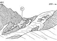 Рис. 31. Перевал Транзитный со стороны ледника Биджоу