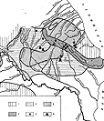 Картосхема рек и водоемов на Восточном Закавказье (восточная часть)