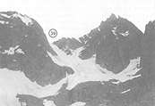 Рис. 28. Перевал Куршоу Верхний со стороны долины Кюкюртлю