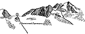 Перевалы Гаспаротто и Рцывашки - вид с севера