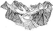 Перевал Хазны-Метеоровцев - вид с востока