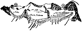 Участок Главного хребта с перевалами Таймази и Гебивцек - вид с севера