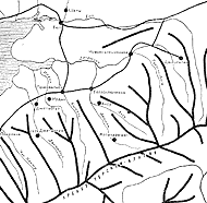 Схема центральной части хребта Терскей-Алатау