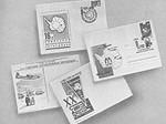 Образцы почтовых конвертов и штемпелей Советских антарктических экспедиций