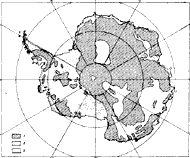 Нижняя поверхность ледникового покрова Антарктиды
