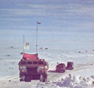 «Столбовая дорога» Антарктиды, ло которой уходят в походы на купол