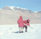 В Антарктиде есть постоянно покрытые льдом теплые озера. На снимке удивительное озеро Ванда, где температура воды достигает 25 градусов
